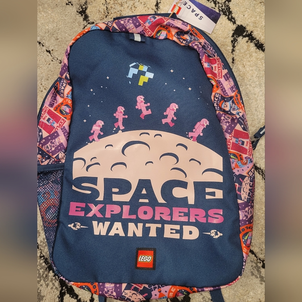 LEGO Space Explorers Wanted Backpack - Blue and Pink
